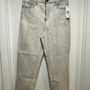 NWT DKNY Light Gray Straight Jeans 14